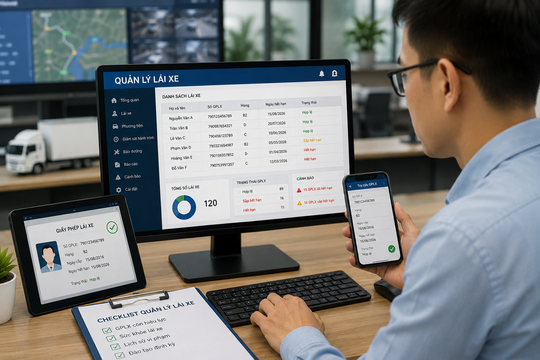 Quản lý lái xe thời công nghệ: Doanh nghiệp còn phụ thuộc vào hồ sơ giấy?