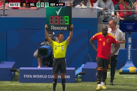 Lukaku vào sân cứu tuyển Bỉ thoát thua Ai Cập ở World Cup 2026
