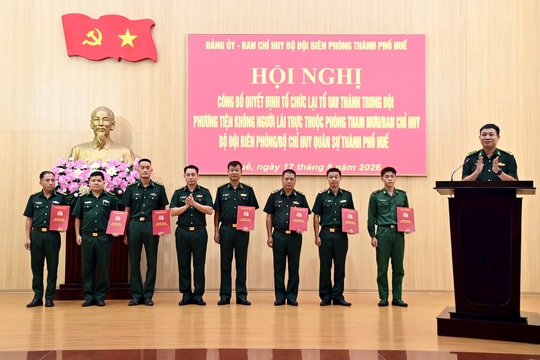 Bộ đội Biên phòng TP Huế thành lập Trung đội phương tiện không người lái