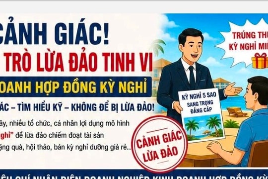 Cảnh báo chiêu lừa bán "hợp đồng kỳ nghỉ" núp bóng du lịch cao cấp