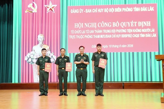 Bộ đội Biên phòng Đắk Lắk thành lập Trung đội phương tiện không người lái