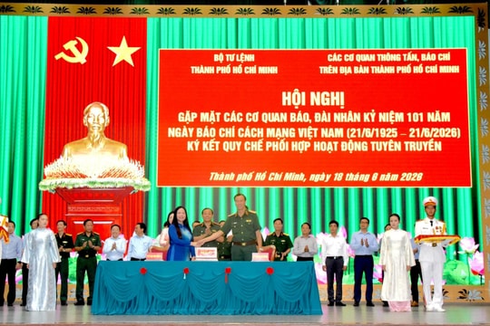 Bộ Tư lệnh TP.HCM và Báo Công lý ký kết Quy chế phối hợp tuyên truyền