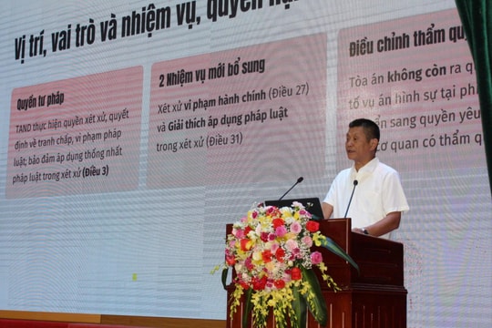 TAND tỉnh Lào Cai tập huấn nghiệp vụ cho Hội thẩm nhân dân