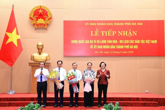 Hà Nội tiếp nhận Vườn quốc gia Ba Vì và Làng Văn hóa - Du lịch các dân tộc Việt Nam