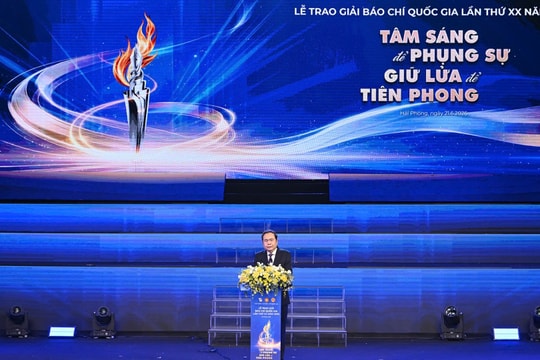 Báo Công lý đoạt 01 Giải Báo chí Quốc gia lần thứ XX