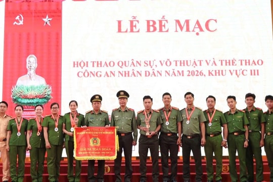 Công an TP Cần Thơ đạt giải Ba toàn đoàn tại Hội thao Quân sự, võ thuật CAND