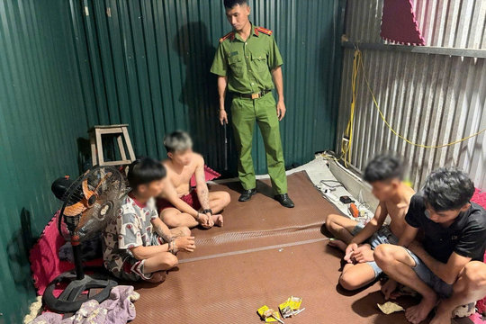 Liên tiếp phát hiện 2 nhóm thanh niên sử dụng chất cấm