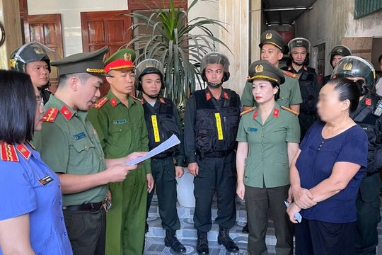 Người phụ nữ bị bắt vì kích động, gây mất an ninh trật tự