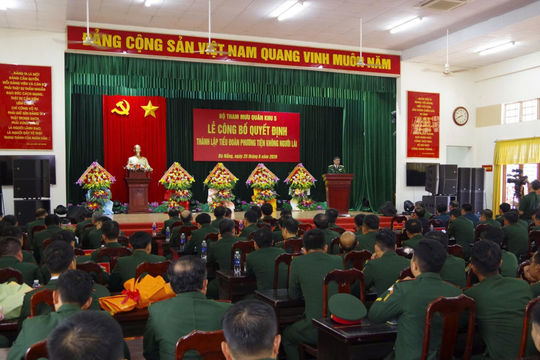 Quân khu 5 thành lập Tiểu đoàn Phương tiện không người lái