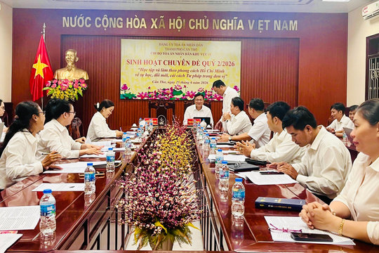 TAND khu vực 11- Cần Thơ phát huy tinh thần chủ động, sáng tạo trong công việc