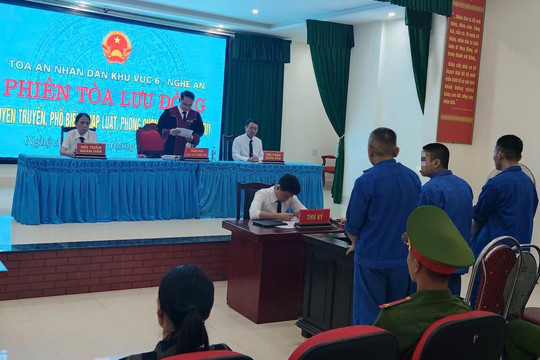 TAND khu vực 6 - Nghệ An xét xử lưu động hai vụ án ma túy