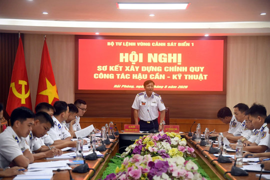 Vùng Cảnh sát biển 1 nâng cao chất lượng xây dựng chính quy ngành Hậu cần – Kỹ thuật