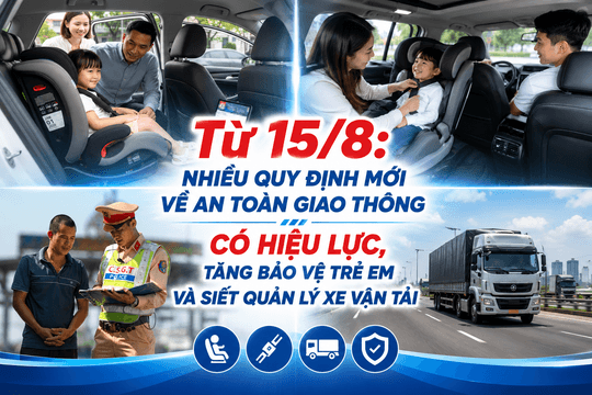 Từ 15/8, nhiều quy định mới về an toàn giao thông có hiệu lực