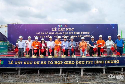 Cất nóc Tổ hợp Giáo dục FPT Bình Dương, hướng tới đào tạo nhân lực công nghệ cao