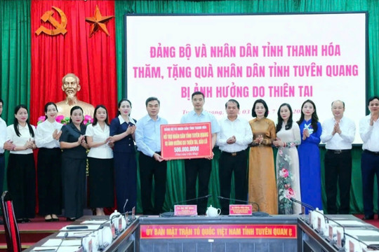 Thanh Hóa hỗ trợ 500 triệu đồng giúp nhân dân Tuyên Quang khắc phục hậu quả thiên tai