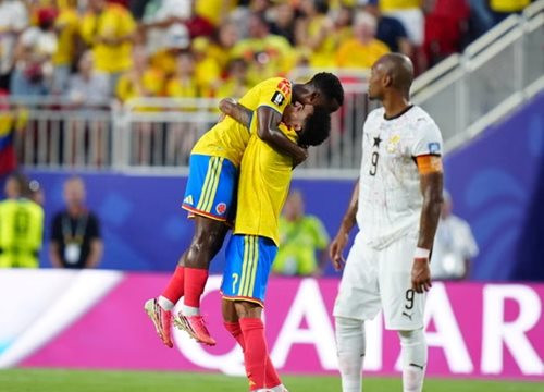 Colombia hạ Ghana tối thiểu, ghi tên mình vào vòng 1/8