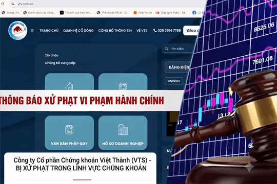 Công ty Cổ phần Chứng khoán Việt Thành liên tiếp "dính" án phạt vì lỗi hệ thống