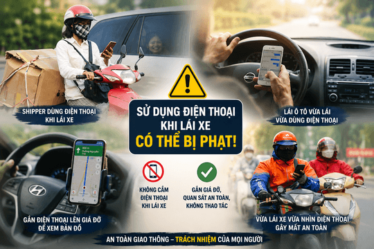 Dùng Google Maps khi lái xe có bị phạt?