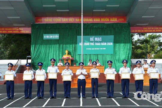 BTL Vùng Cảnh sát biển 4 tổ chức Hội thao thể thao năm 2026
