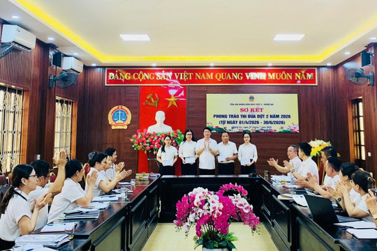 TAND khu vực 5 - Nghệ An sơ kết phong trào thi đua đợt 2 năm 2026