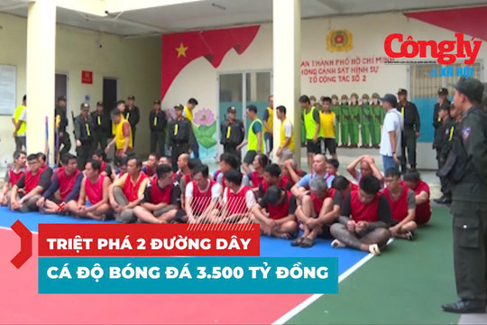 Triệt phá 2 đường dây cá độ 3.500 tỷ đồng