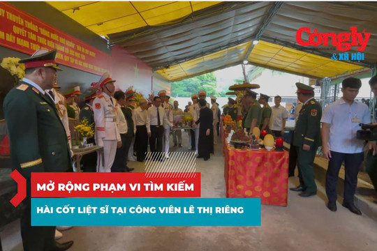 Mở rộng phạm vi tìm kiếm hài cốt liệt sĩ tại Công viên Lê Thị Riêng