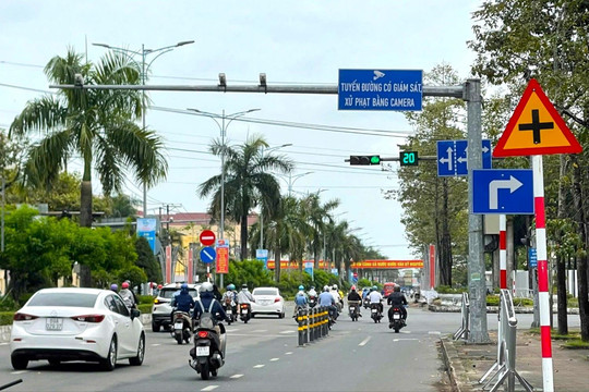 Camera giám sát góp phần nâng cao ý thức chấp hành giao thông tại Cà Mau