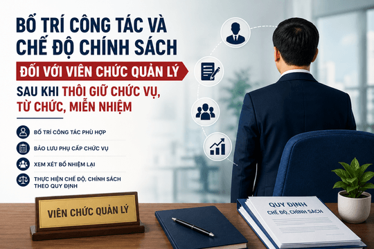 Viên chức quản lý sau khi từ chức, miễn nhiệm được bố trí công tác thế nào?