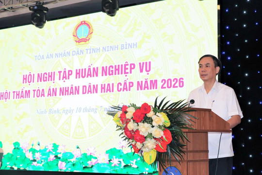 Tập huấn nghiệp vụ Hội thẩm TAND hai cấp tỉnh Ninh Bình đợt 1 năm 2026