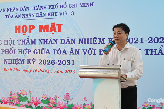 TAND khu vực 3 - TP.HCM ký kết Quy chế phối hợp với Đoàn HTND