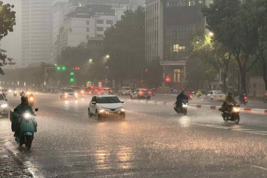 Dự báo thời tiết ngày 12/7: Bắc bộ mưa dông, nhiều nơi có mưa to