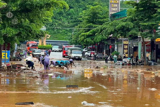 Sơn La: Mưa lũ gây thiệt hại hàng chục tỷ đồng, nhiều xã triển khai phương châm '4 tại chỗ'