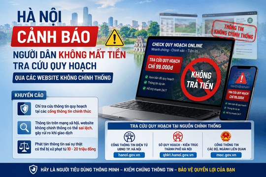 Cảnh báo người dân không mất tiền tra cứu quy hoạch