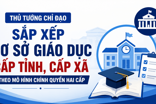 Thủ tướng chỉ đạo sắp xếp cơ sở giáo dục cấp tỉnh, cấp xã