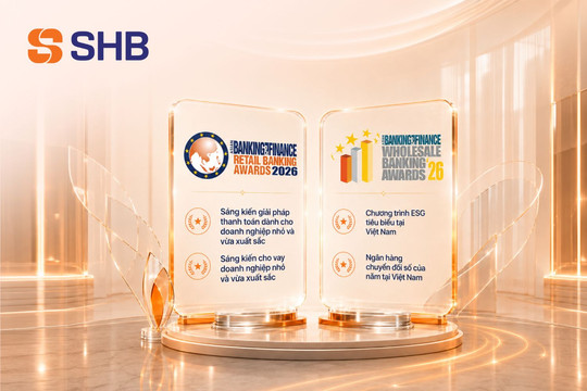 SHB nhận 4 giải thưởng ở Asian Banking & Finance Awards