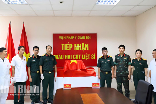Ninh Bình: Bàn giao 1.042 mẫu hài cốt liệt sĩ phục vụ giám định ADN
