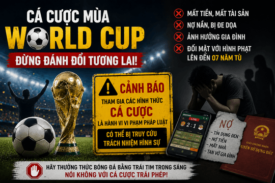 Cá cược mùa World Cup: Tiếng chuông cảnh tỉnh từ cầu Hồ