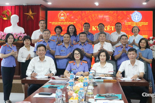 Hà Nội: Viện KSND khu vực 1 và BHXH phối hợp bảo vệ quyền lợi người lao động