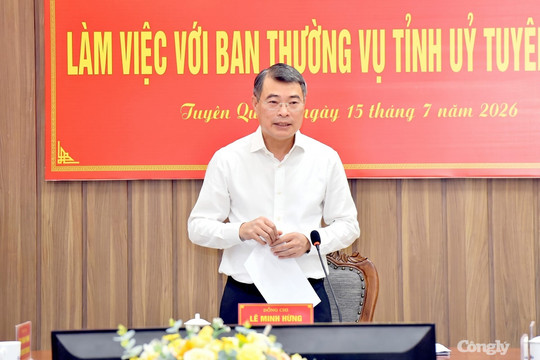 Thủ tướng Lê Minh Hưng: Tuyên Quang phải khơi thông điểm nghẽn để bứt phá tăng trưởng hai con số