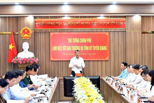 Thủ tướng Lê Minh Hưng: Tuyên Quang phải tập trung gỡ điểm nghẽn vì mục tiêu tăng trưởng hai con số