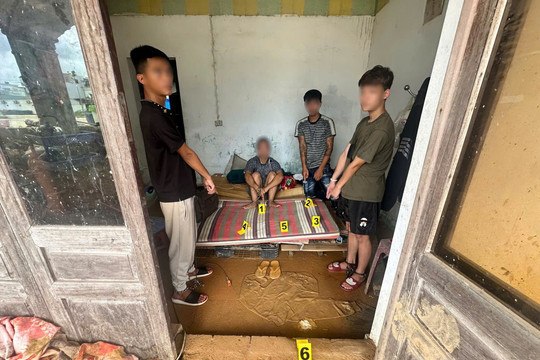 Nhóm thanh thiếu niên tổ chức sử dụng ma túy trong nhà hoang