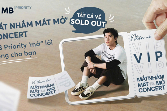 MB Priority trở thành nhà tài trợ kim cương của “mắt nhắm mắt mở” concert 2026