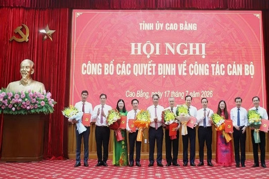 Cao Bằng điều động, bổ nhiệm nhiều cán bộ chủ chốt