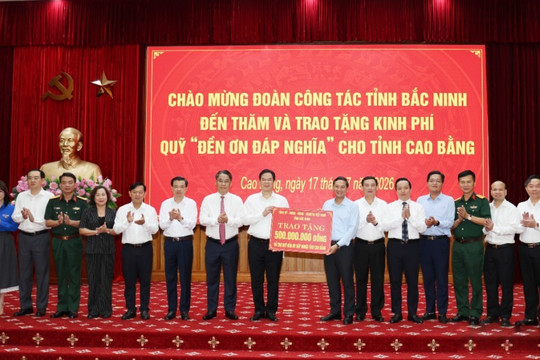 Bắc Ninh đồng hành cùng Cao Bằng trong công tác đền ơn đáp nghĩa