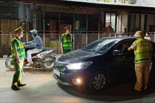 Đông Quan (Hưng Yên): Tăng cường kiểm tra nồng độ cồn, bảo đảm an toàn giao thông