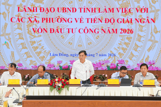 Lâm Đồng: Bảo đảm hoàn thành mục tiêu giải ngân vốn đầu tư công theo kế hoạch