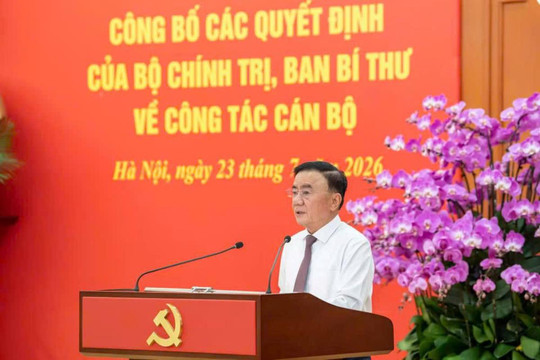 Bộ Chính trị, Ban Bí thư công bố các quyết định về công tác cán bộ