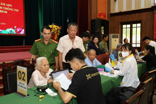 Công an Ninh Bình thu nhận gần 19.000 mẫu ADN của thân nhân liệt sĩ