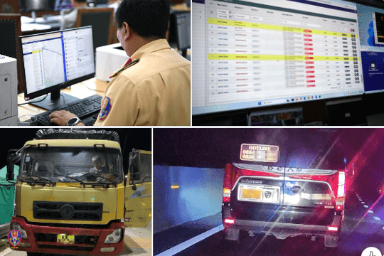 Từ dữ liệu giám sát hành trình, CSGT xử lý vi phạm của xe kinh doanh vận tải