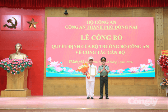 TP Đồng Nai có tân Phó Giám đốc Công an